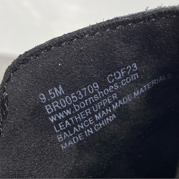 Born Beth Black Distressed Suede Bootie 9 1/2 M - Picture 12 of 15